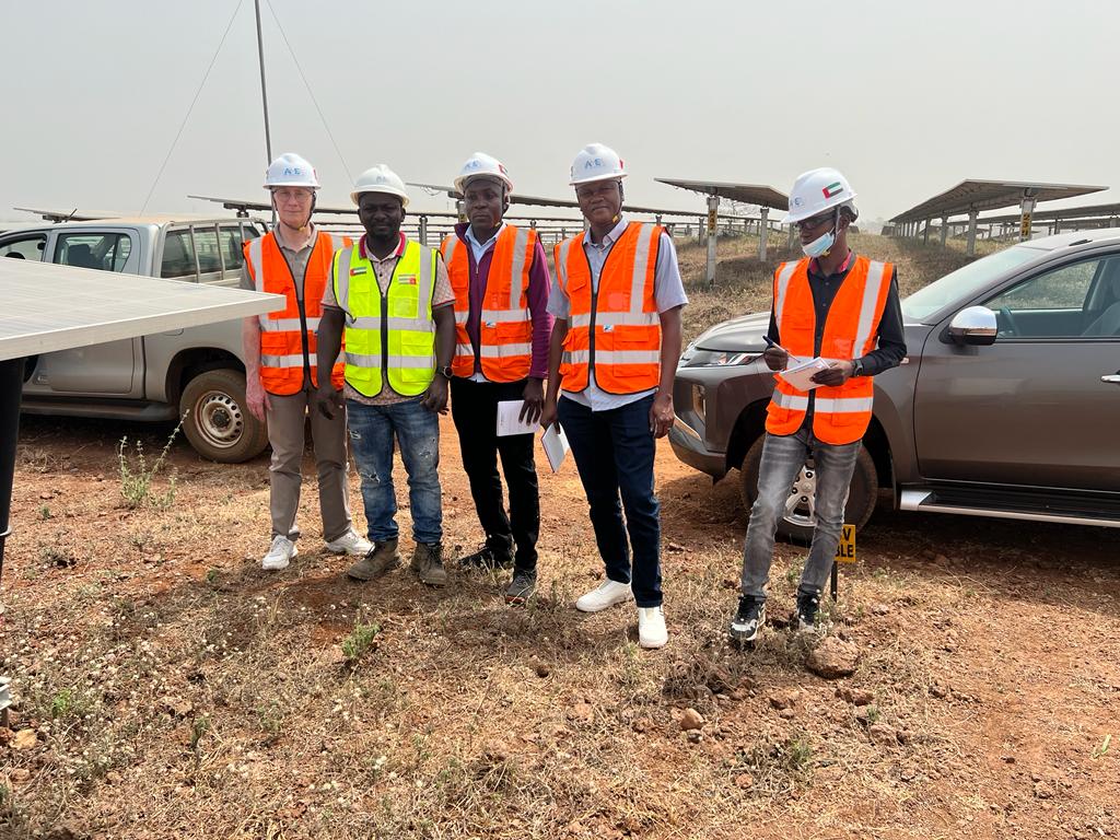 Visit of Blitta solar farm, infrastructure tour
